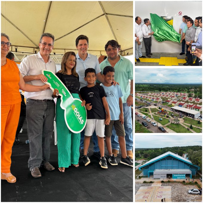 Haroldo Naves e Daniel Vilela entregam ginásio de esportes e casas populares em Campos Verdes