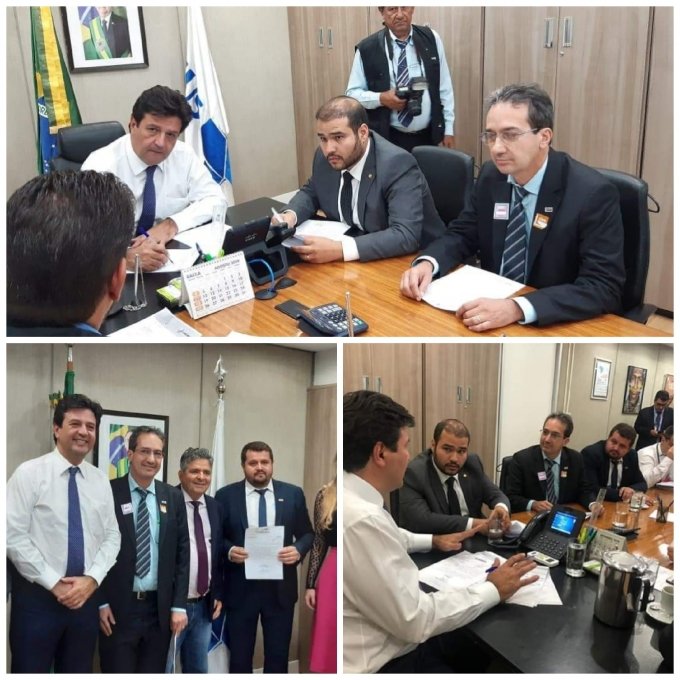 Em BrasÃ­lia, Haroldo Naves se reÃºne com ministro de SaÃºde em busca de recursos para Campos Verdes
