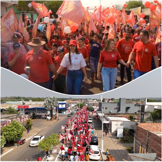 Caminhada Histórica em Santa Terezinha: Karla Moreira Mobiliza Multidões