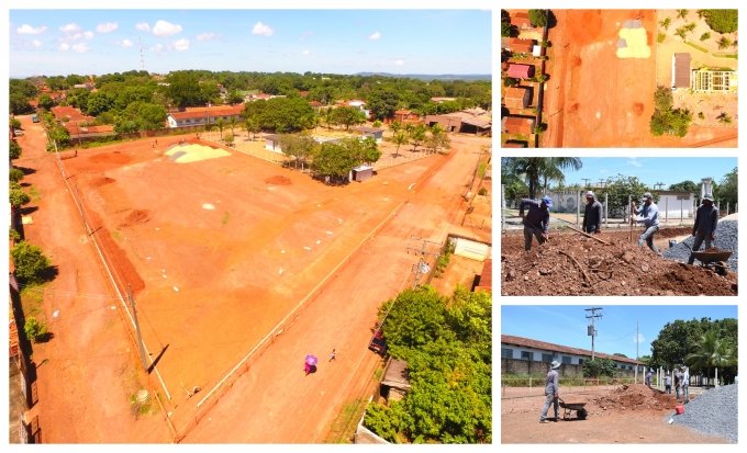 Prefeitura de Campos Verdes investe em lazer com a construÃ§Ã£o da Nova PraÃ§a no Bairro Clotilde CatÃ£o (Populares)