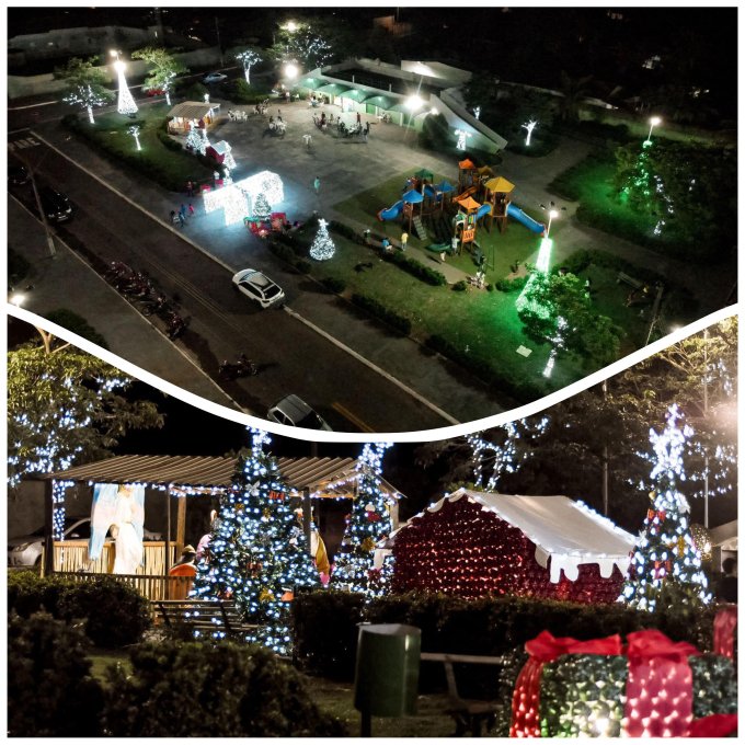 Brilhando e Reciclando: decoração  de Natal de Campos Verdes encanta a todos