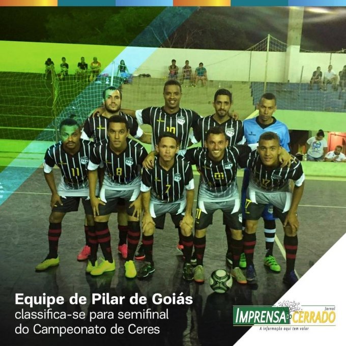 Equipe de Pilar de GoiÃ¡s classifica-se para Semifinal do Campeonato de Futsal de Ceres