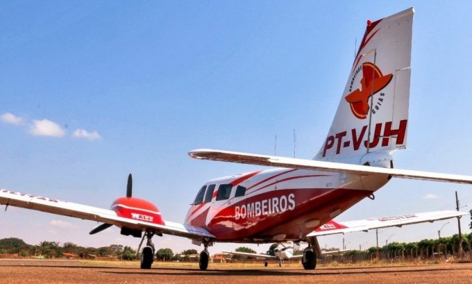 Corpo de Bombeiros Militar de GoiÃ¡s lanÃ§a serviÃ§o de transporte aeromÃ©dico
