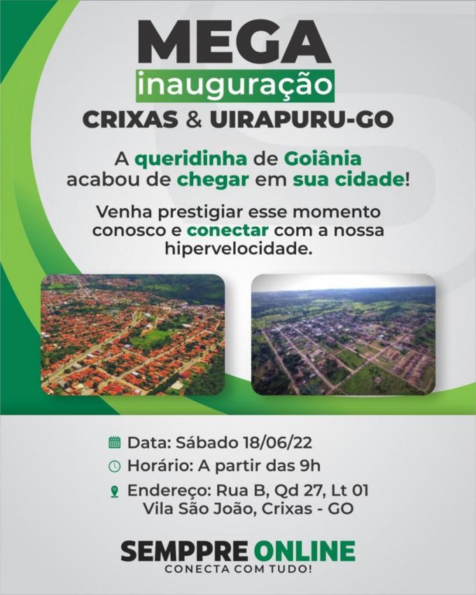 Mega Inauguração Sempre Online