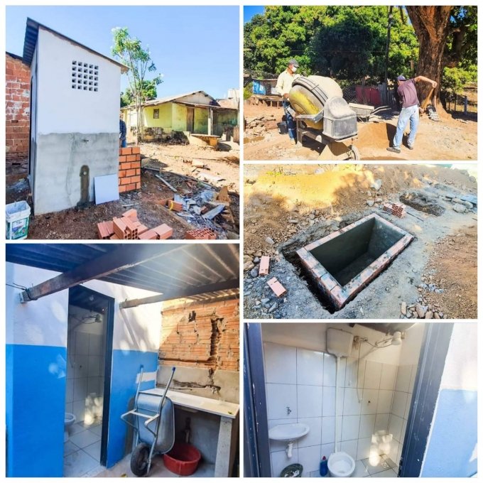 Prefeitura executa obras em prol de melhorias sanitÃ¡rias domiciliares em Campos Verdes