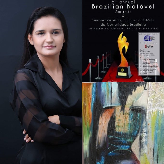 Artista PlÃ¡stica de CrixÃ¡s Ã© destaque em Nova York