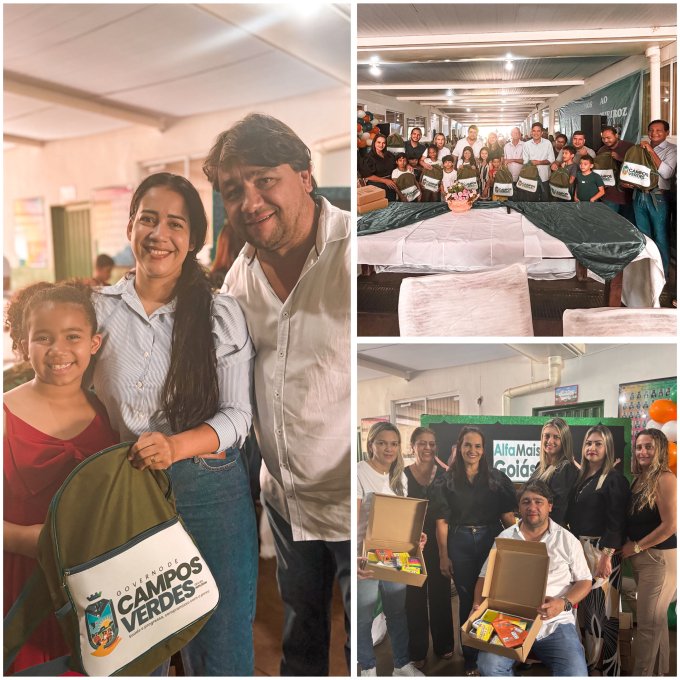 Prefeitura de Campos Verdes Entrega Kits Escolares com Recursos Próprios