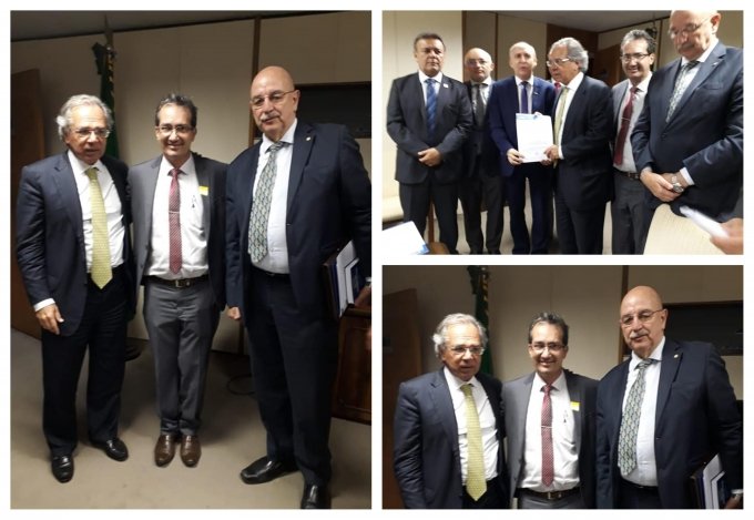 Haroldo Naves se reÃºne com Paulo Guedes para tratar da situaÃ§Ã£o econÃ´mica dos MunicÃ­pios