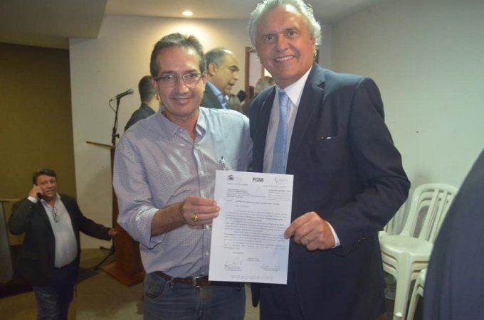 Haroldo Naves convida Caiado para ser o Coordenador de Mesa do FÃ³rum de Governadores na Marcha dos Prefeitos