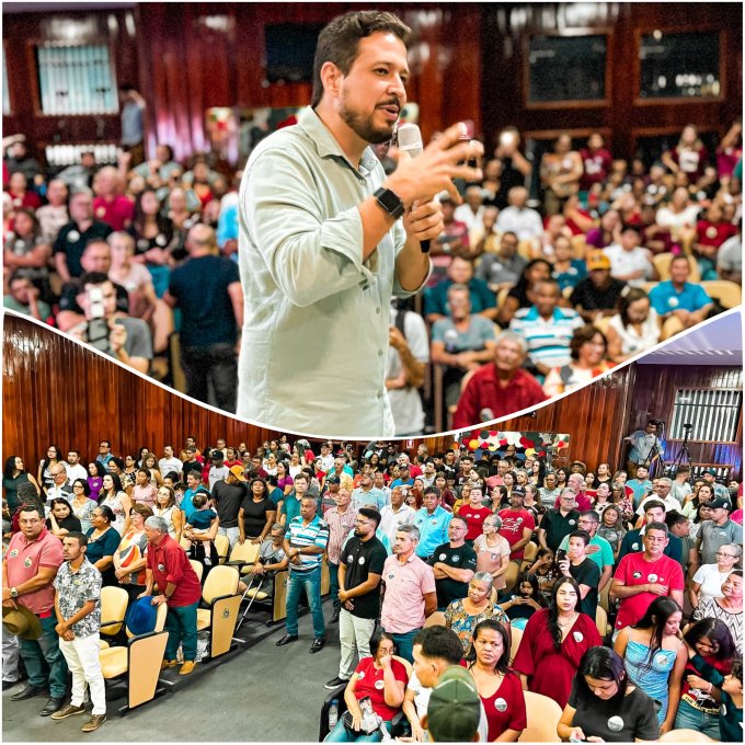 Allan e Rener mostram força em convenção lotada em Crixás