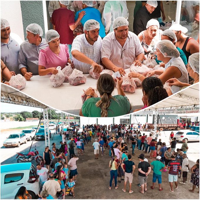 Prefeitura de Campos Verdes inicia gestão com ação social e distribuição de carne