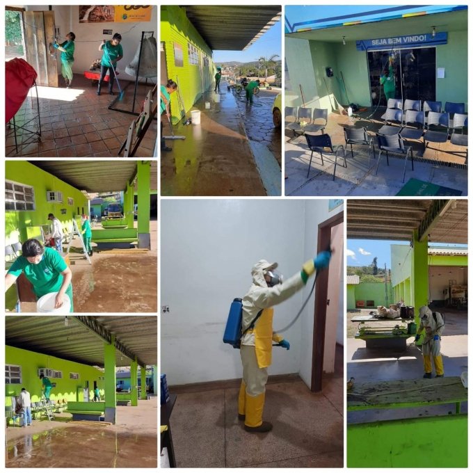Prefeitura de Pilar de GoiÃ¡s realiza desinfecÃ§Ã£o de espaÃ§os pÃºblicos contra o CoronavÃ­rus