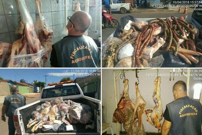 OperaÃ§Ã£o do MP-GO apreende mais de 2 toneladas de carne clandestina em Itapaci e Pilar de GoiÃ¡s