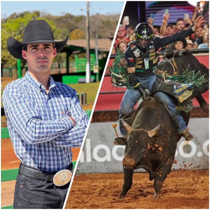 Jean Fernandes, campeão brasileiro pela PBR, desembarca em Crixás para a ExpoCrixás 2025